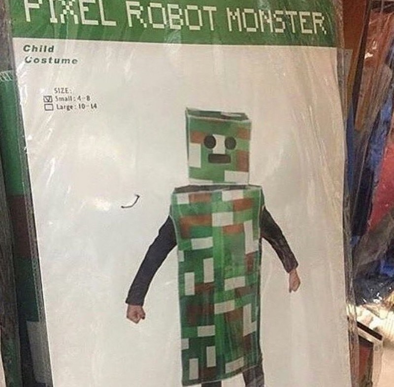 Pixel Robot Monster is actually a creeper