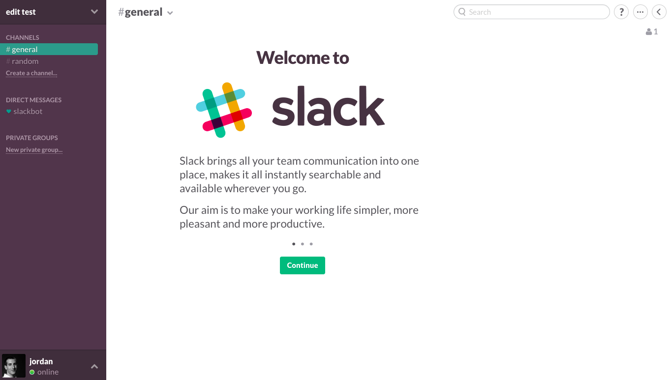 slack browser login
