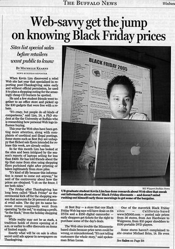 Black Friday article - Buffalo News / Part 1