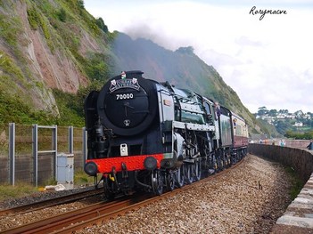 British Railways 70000 'Britannia' at Teignmouth