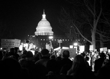 Stop Devos protest on Capitol Hill