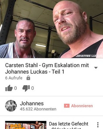 Seit 17.00 gibt's Gym Action mit Carsten Stahl & mir in meinem YouTube Channel🎥💥🔝💪  #CarstenStahl #CampStahl #bestversionofyou #GewaltPrävention #gymbros #doyouevenlift #gym