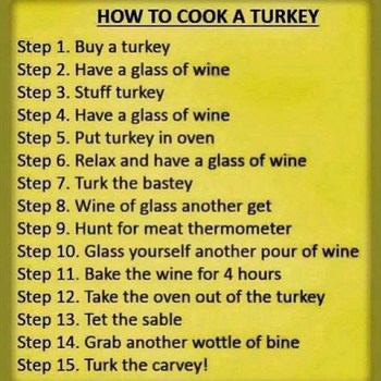 How to #cook a #turkey 🍗🍷😀#HappyThanksgiving everyone!