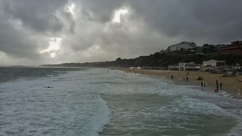 East Cliff in Bournemouth, Dorset, England - August 2015
