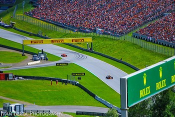 Kimi Raikkonen chasing Daniel Ricciardo