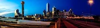 The night view of Dallas, Texas, USA 13 (Original: 21k x 5.8k pixels