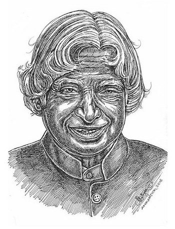 A. P. J. Abdul Kalam Portraits by Ani,Chennai,Tamilnadu,India