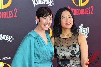Becky Nieman-Cobb & Domee Shi at Disney-Pixar's The Incredibles 2 Premirere in Hollywood - DSC_0026