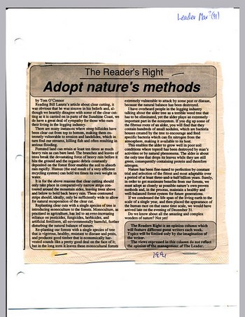 1991-03-26 leaader readers right adopt natures methods
