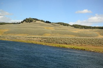 Yellowstone river and valleys