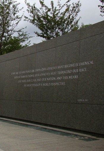 MLK Memorial perspective quote