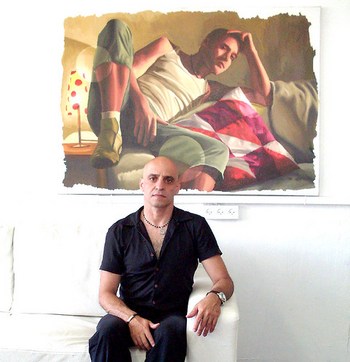 articles and interview with  raphael perez artist studio painter realism artist