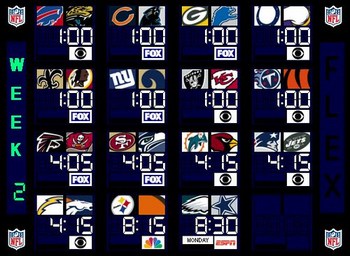 NFL Week 02 - Schedule