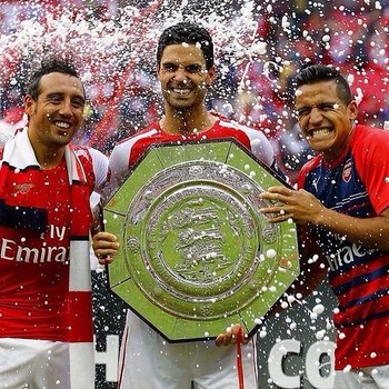 Community shield winners! #Arsenal