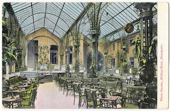 Manchester - Midland Hotel Winter Gardens Prior to 1906. And the Manchester Arena Bombing.
