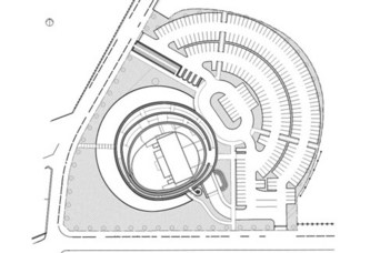 Chiaki Arai Urban and Architecture Design - Akiha Ward Cultural Center - Drawings 02 - 基地平面圖 Site Plan