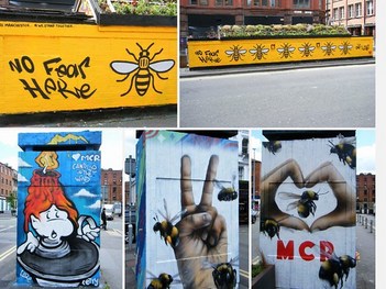 🌈🌈MANCHESTER - IMAGES SUPPORTING THE PEOPLE AND CITY AFTER TERRORIST BOMBING🌈🌈