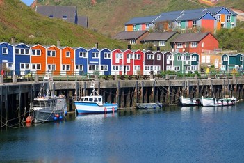 The harbour of Helgoland, Germany