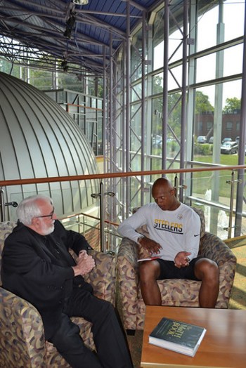 Br. Norman Meets with Joshua Dobbs