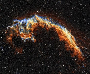 The Eastern Veil nebula in narrowband