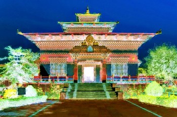 India - Bihar - Bodhgaya - Royal Bhutanese Monastery - 153bb
