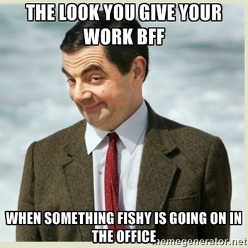 Funny Work Quotes : When there’s hot gossip: | 28 Memes Everyone Who Works In An Office Will Under…