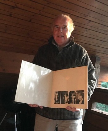 2018 Pat Rooney holds the The Beatles White Album, Cavan 22 November
