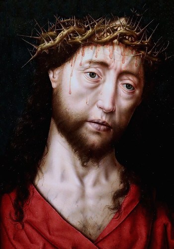 IMG_1190LO Albrecht Bouts 1455-1549 Leuwen Christ couronné d'épines  Christ crowned with thorns Dijon Musée des Beaux Arts.