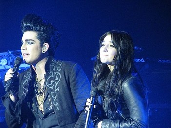 Adam Lambert & Alisan Porter LA 2010
