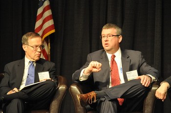 Eric Schneidewind AARP President and Charlie Owens of the National Federal of Independent Business Participate in Discussion at 2011 Michigan Municipal League Capital Conference