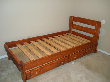 Single twin bed