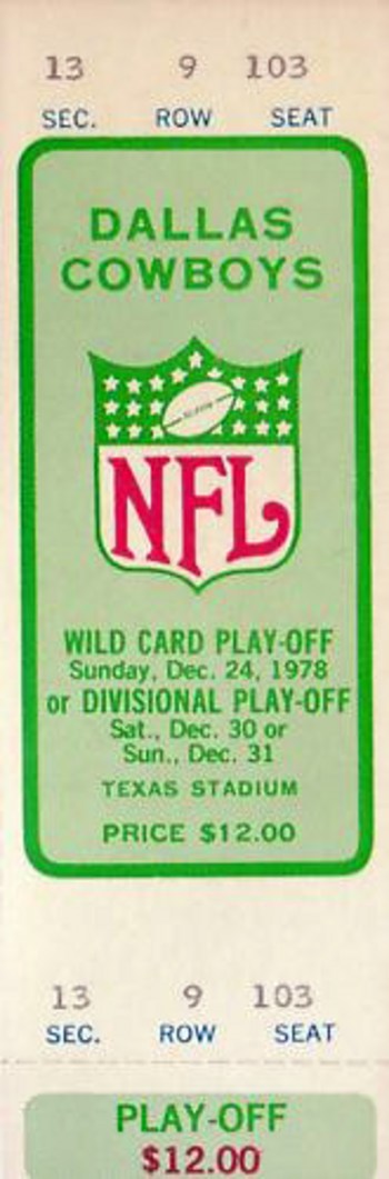 1978 NFC Divisional Playoff  Atlanta Falcons @ Dallas Cowboys