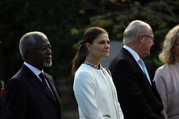 Mr. Kofi Annan, former Secretary-General of the UN, and Crown Princess Victoria