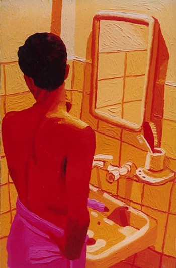 young man painting gay painter raphael perez queer artist painters artists homosexual artworks homoerotic art