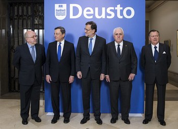 Deusto Business School celebra su centenario con una conferencia del presidente del BCE, Mario Draghi, sobre el futuro de Europa