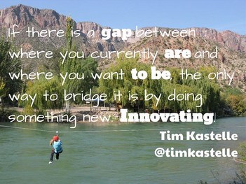 #Innovation is about the gap @timkastelle