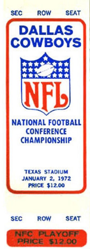 1971 NFC Championship  San Francisco 49ers @ Dallas Cowboys