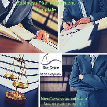 Business Plan Agreement Template with legal document creator