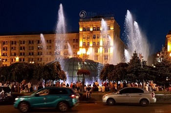 Kyiv - Ukraine - Maidan Water Fountain