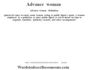 Advance woman