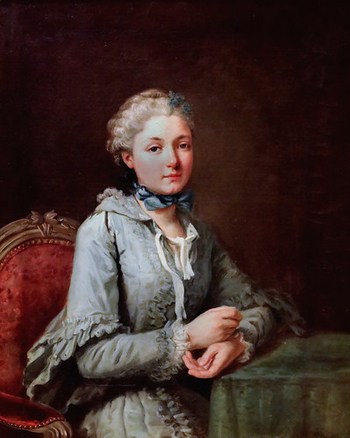 IMG_3260DB Carle Vanloo  1705-1765  Paris Portrait de Guillemette de Piré, comtesse de Villetheart  Rennes. Musée des Beaux Arts