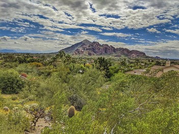 Camelback Mountains Arizona USA (from the porch of Alice Cooper's house)...