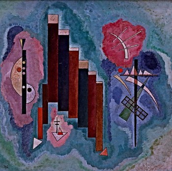 IMG_5240L Vassily Kandinsky. 1866-1944. Paris.  Vers le bas. Down.  Herunter. 1929 Nantes Musée d'Arts.