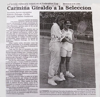 Claudia van der Weck coaching Carmiña Giraldo