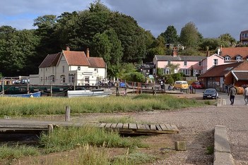 A summers day scene at Pin Mill, Suffolk. 30 08 2020