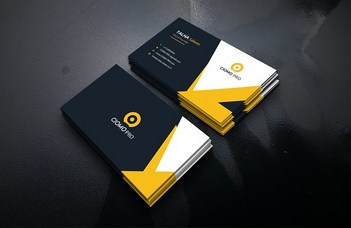 Free Download Rounded Business Card Mockup