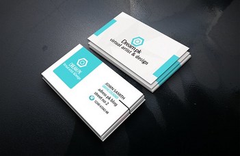 Free Download Rounded Business Card Mockup PSD
