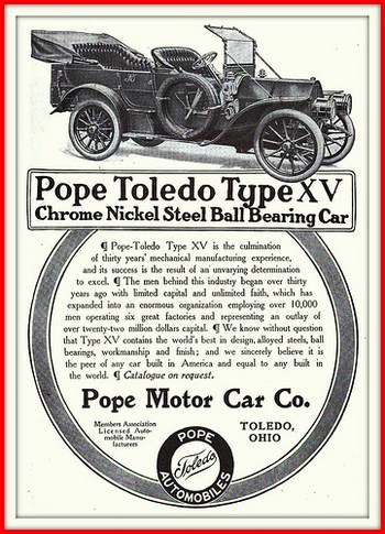 1907 August - Pope-Toledo Type XV Motor Car - Pope Motor Car Co., Toledo, Ohio