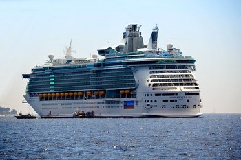 Independence of the Seas at anchor