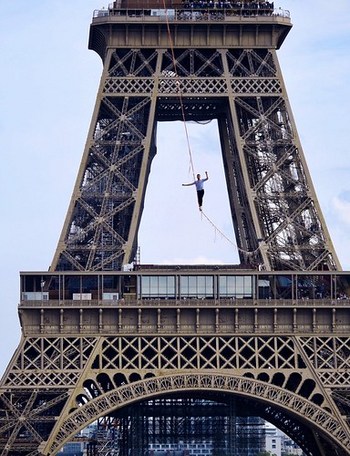 Eiffel Tower...Tightrope walking